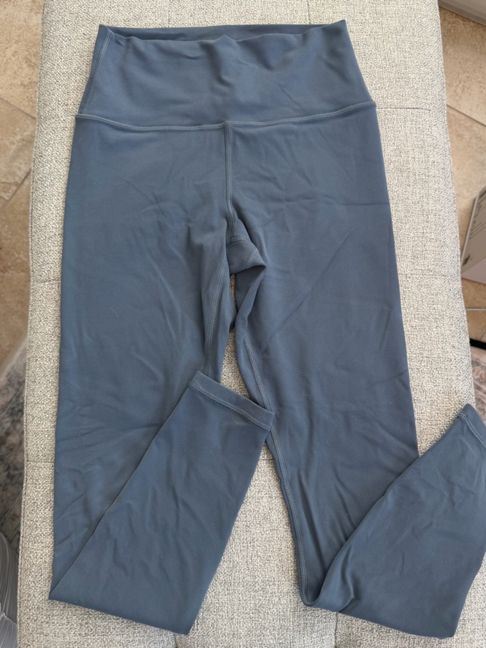 Athleta Blue-Gray Transend 7/8 Tight